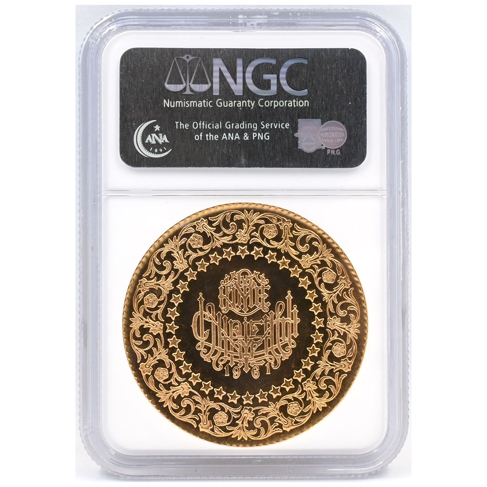 トルコ 1961 500クルシュ 金貨 NGC MS63 ケマル・アタトゥルク大統領