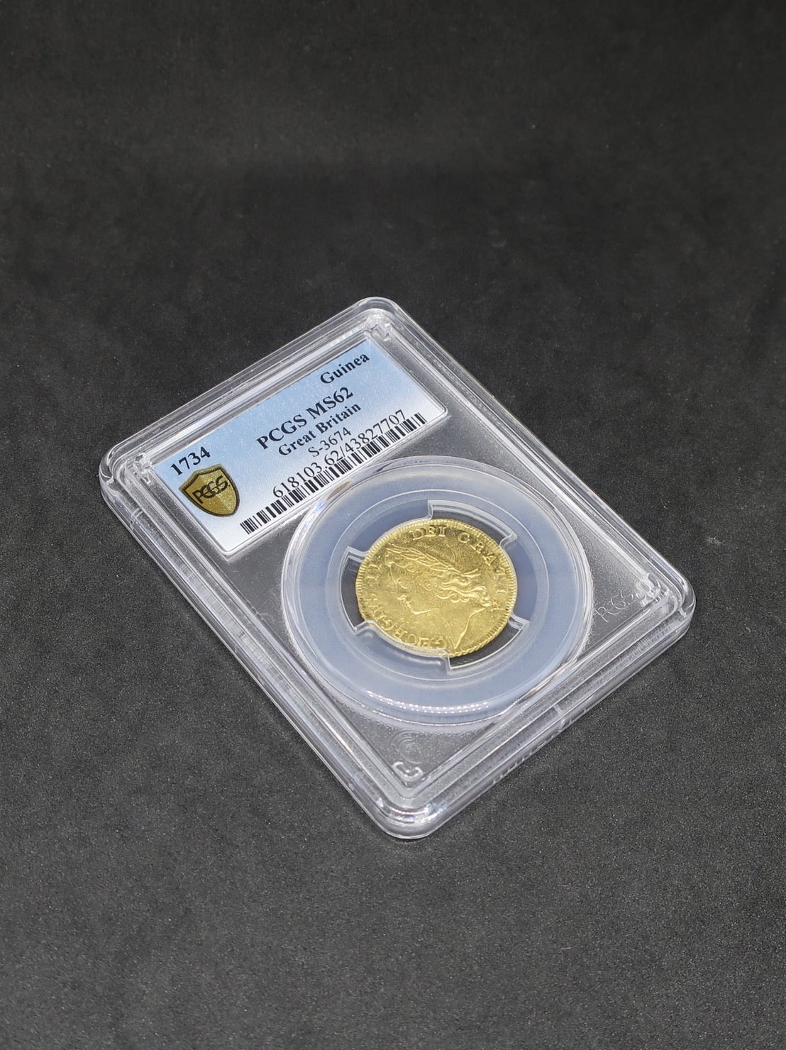 1734 イギリス ギニー金貨 ジョージ2世 MS62 PCGS – CoinBlessing