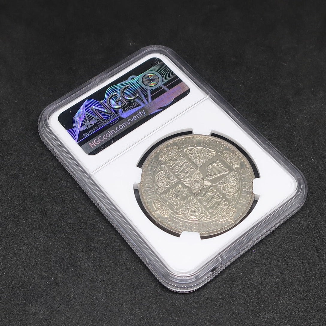 1847 イギリス ゴシッククラウン銀貨 ヴィクトリア女王 アンデシモ