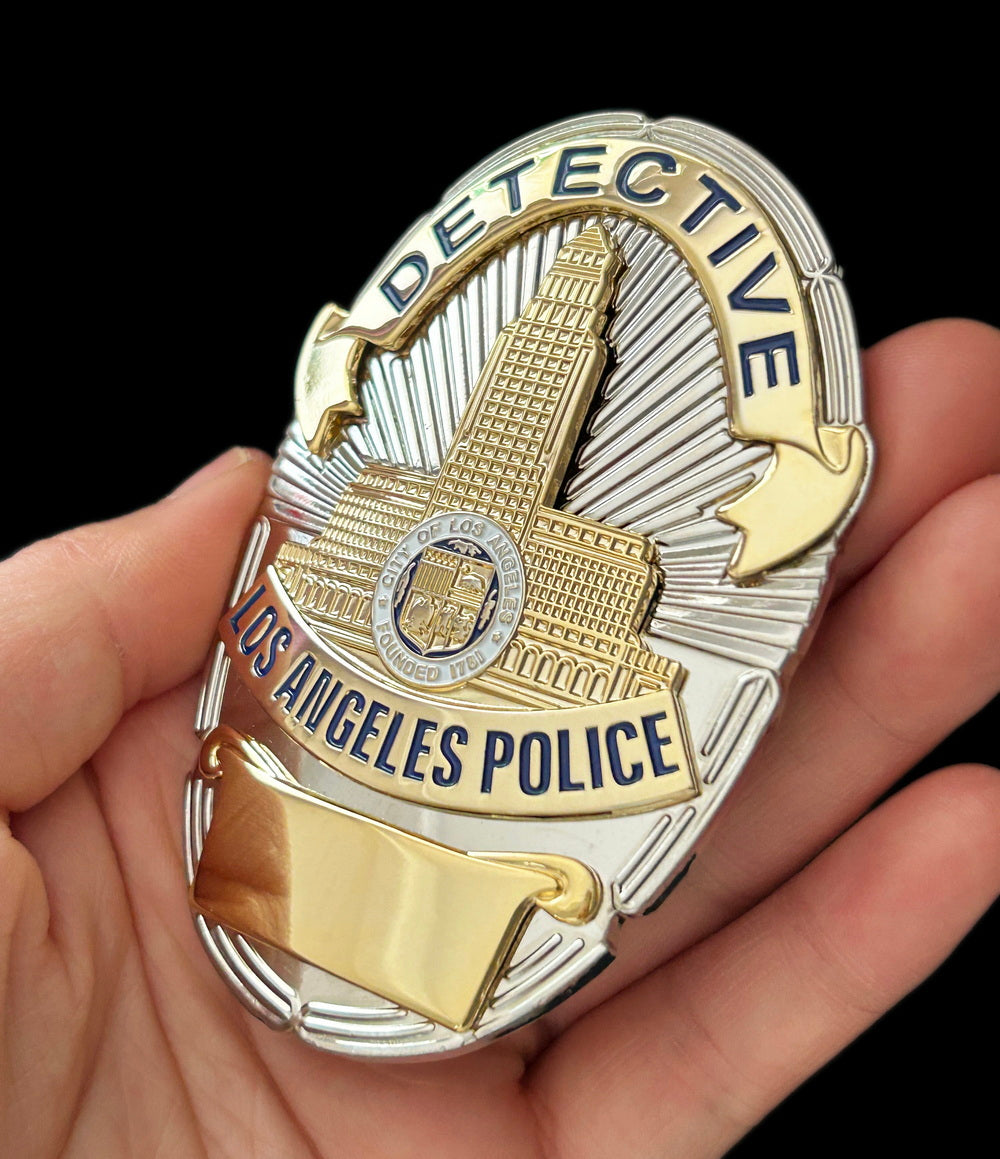 LAPD Detective Los Angeles Police Badge Customizable Number – Coin