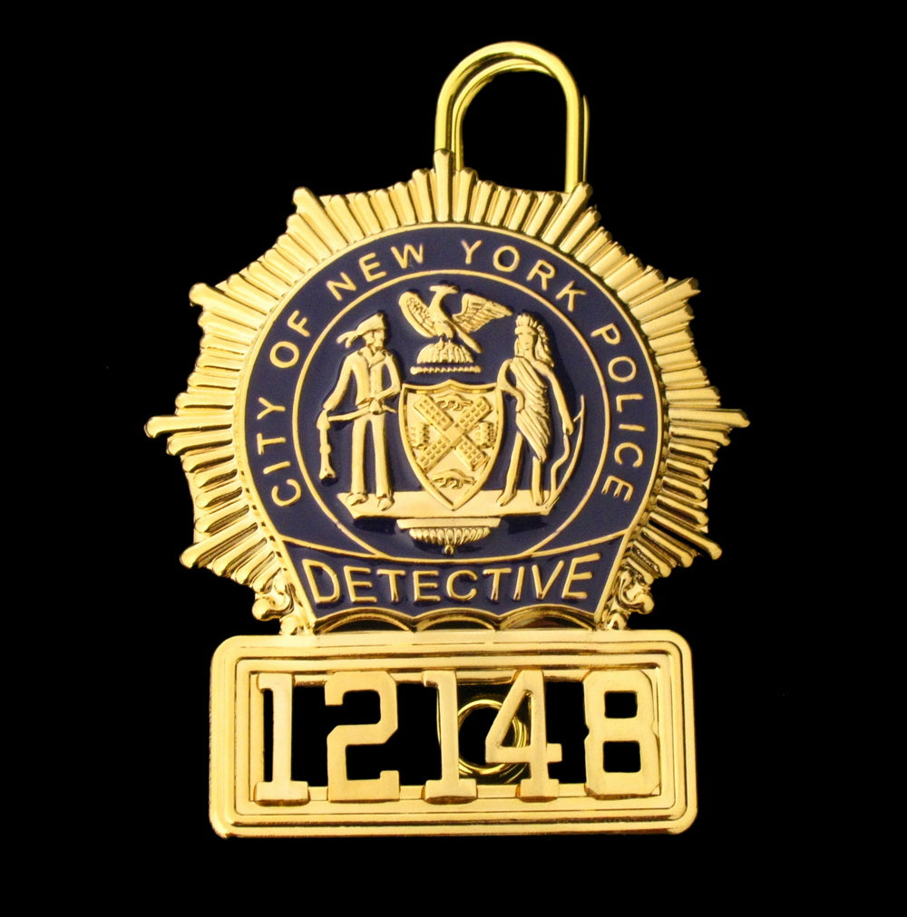NYPD New York Police Detective Badge Solid Copper Replica Movie