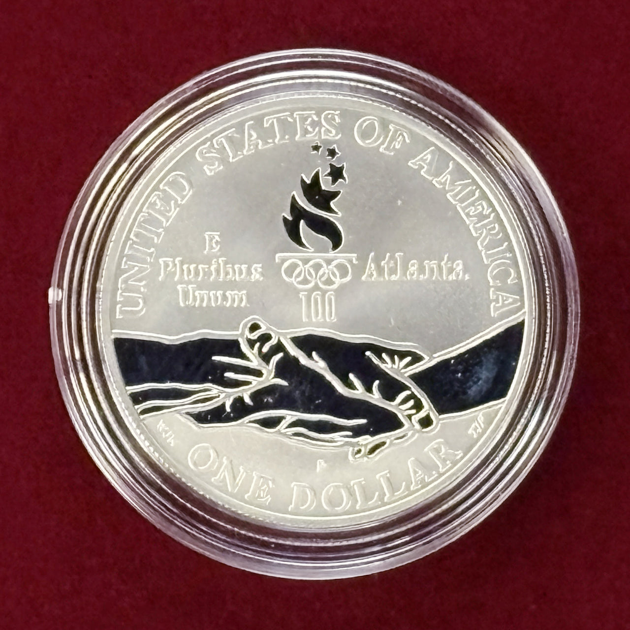 アメリカ】1996年アトランタオリンピック 1ドル 銀貨 プルーフ 1995P