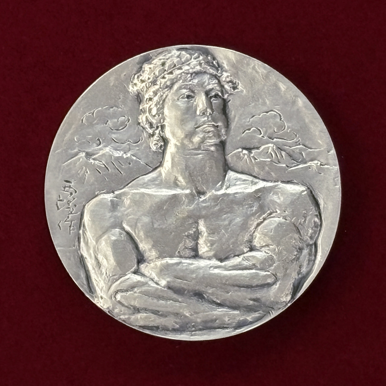 日本】札幌オリンピック記念 銀製メダル 昭和47(1972)［B-0000431