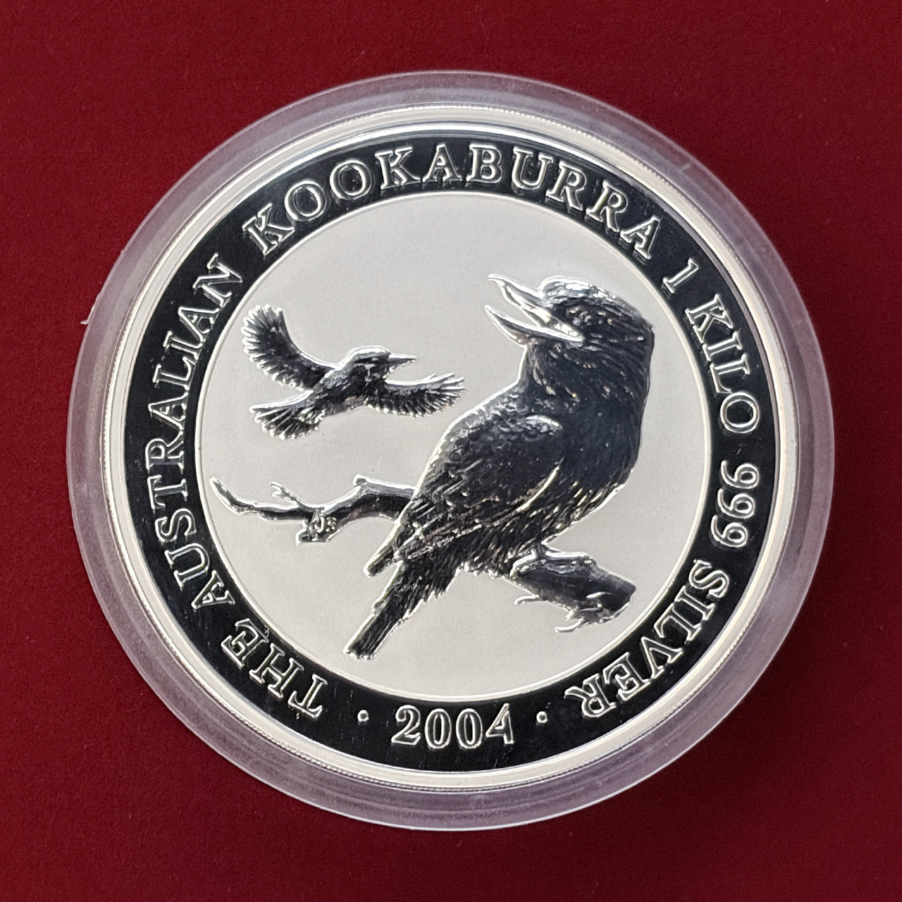 オーストラリア】ワライカワセミ 30ドル 1kg銀貨 2004［B-0000488