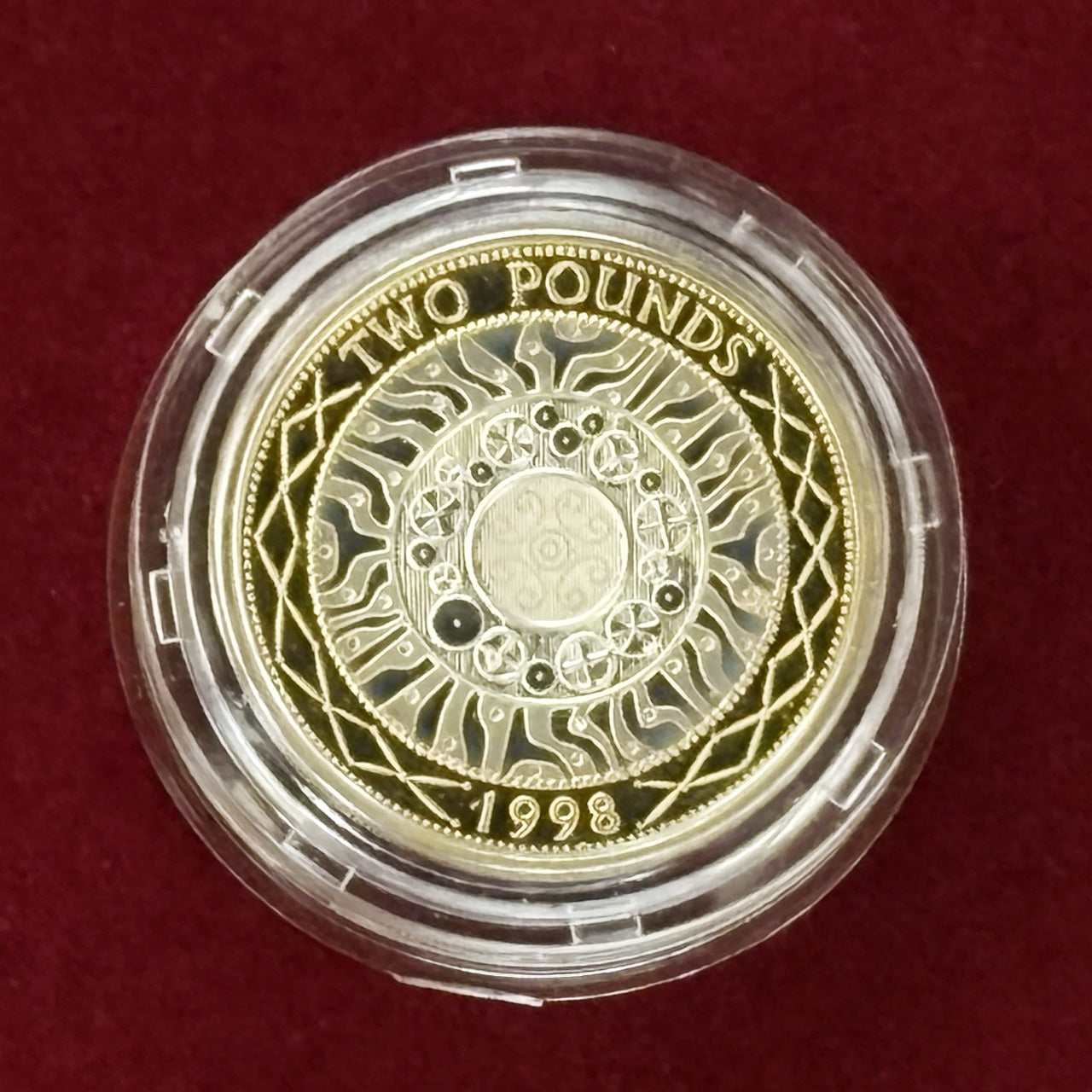 イギリス】2ポンド バイメタル 銀貨 PIEDFORT 1998［B-0000294