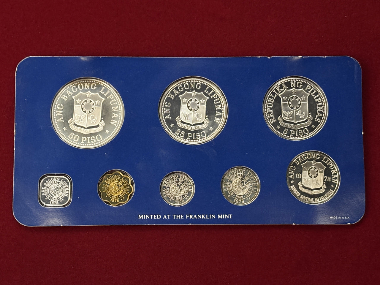 フィリピン】プルーフセット 8枚組 1978［C-0000268］ – ワールド