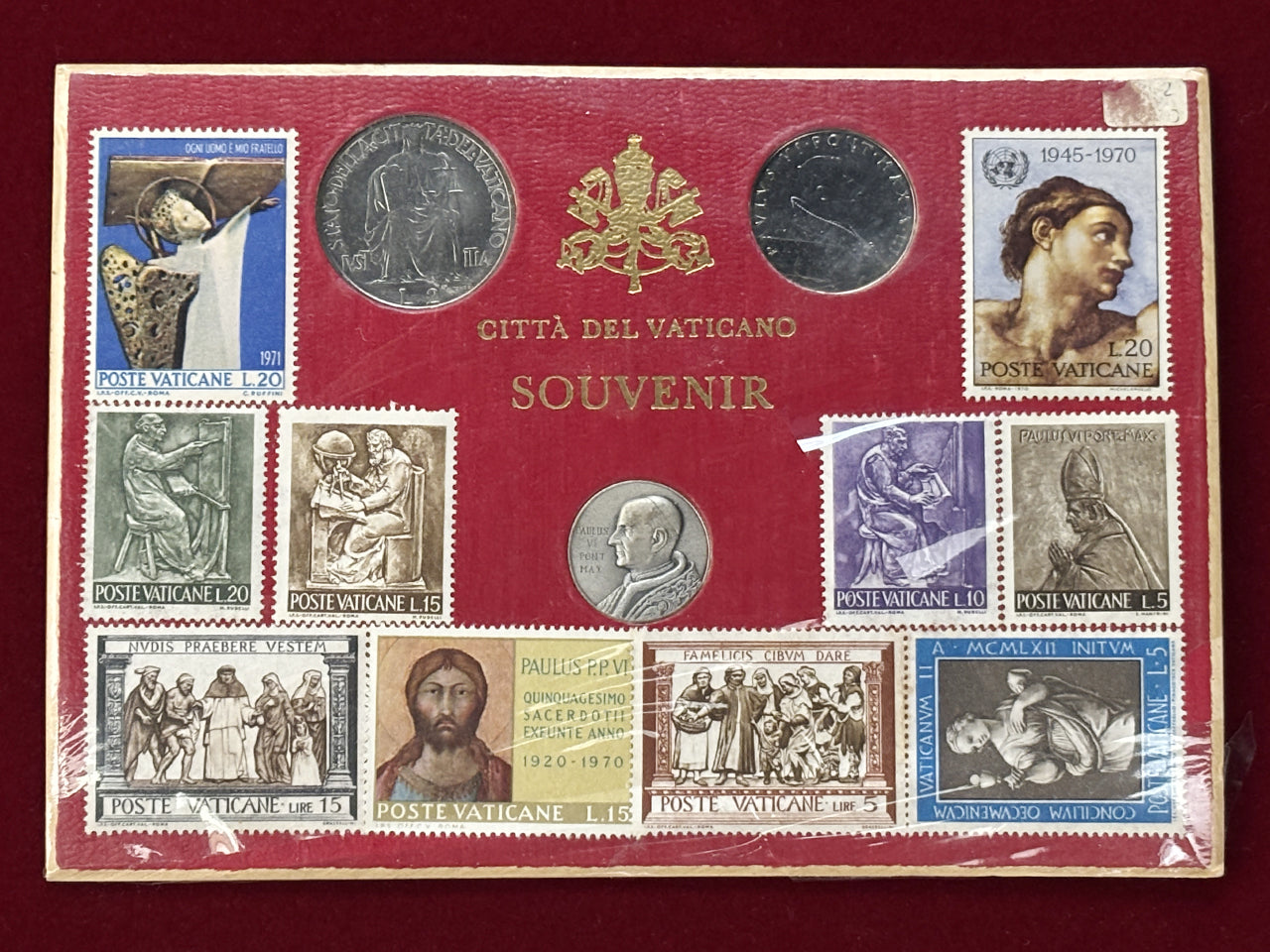 バチカン】コインセット 3枚組 切手付き［C-0000365］ – ワールド
