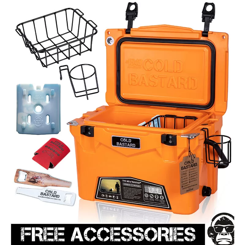 RUGGED+ 20QT Orange - Cold Bastard Outdoors