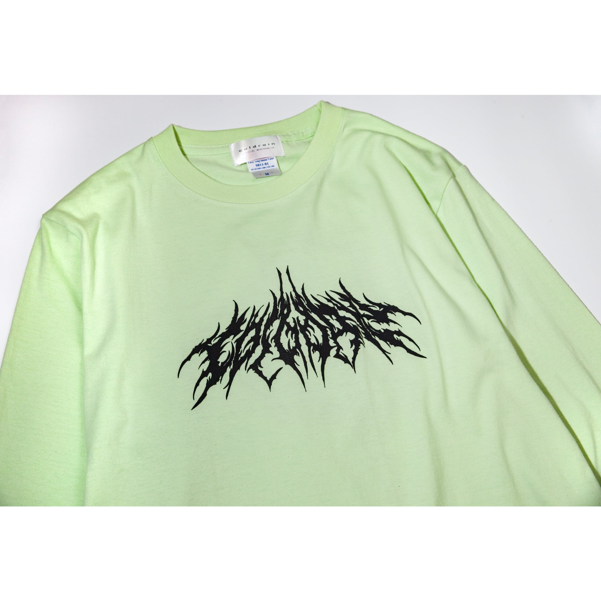 DEATH METAL CR LOGO LONG SLEEVE T-SHIRT（LIME） – coldrain.jp