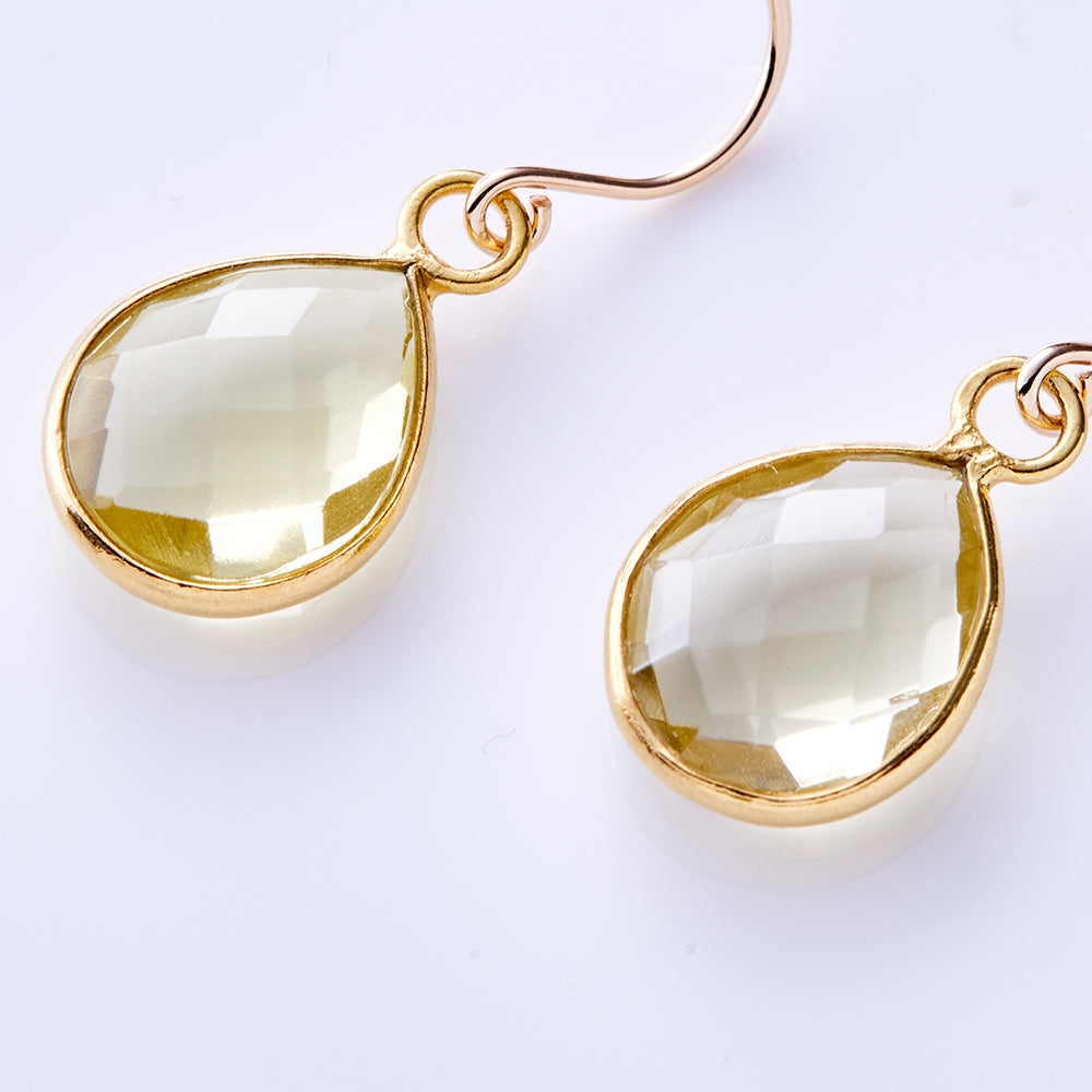 SV×K10 レモンクォーツ PS ゴールド枠ピアス – COLETTE GIFT