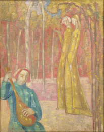 吟遊詩人に扮した自画像|エミール・ベルナール |所蔵作品検索｜国立