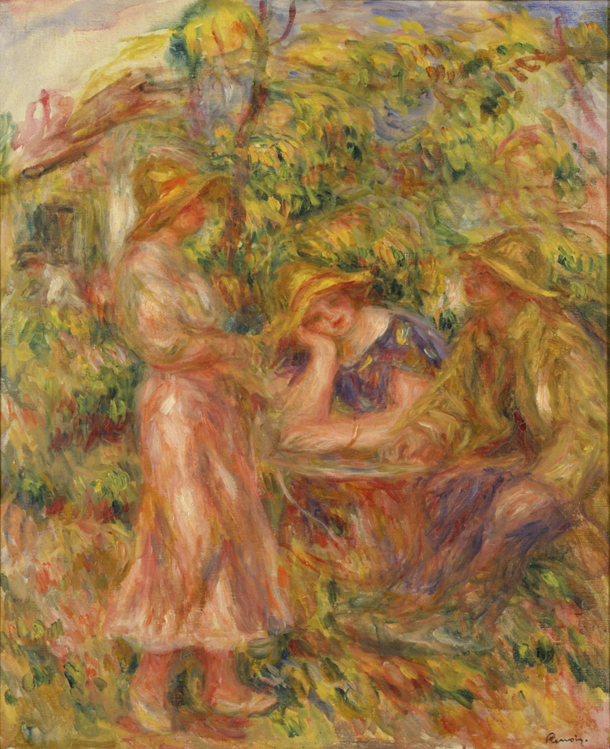 風景の中の三人|ピエール=オーギュスト・ルノワール |所蔵作品検索