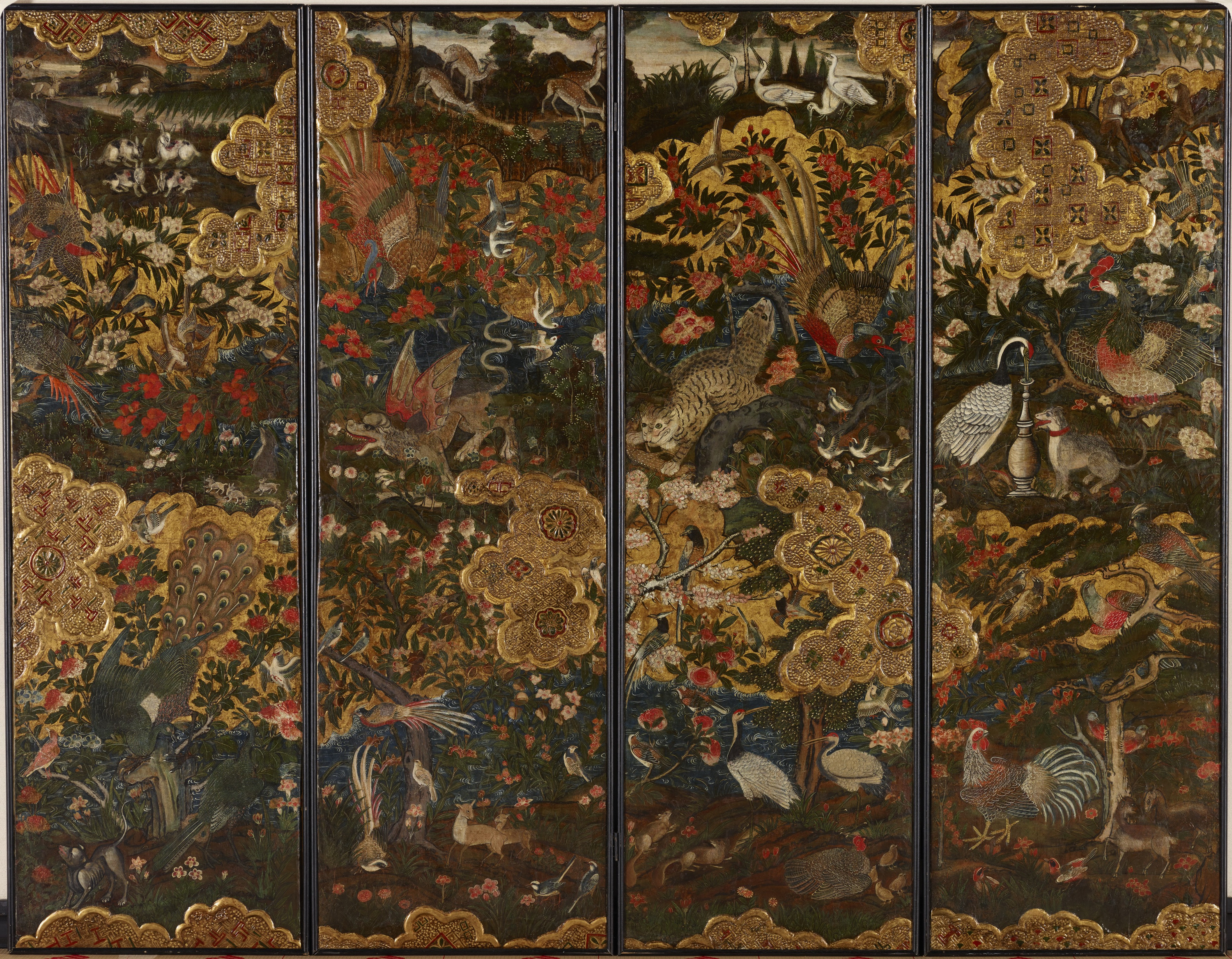 九州国立博物館 | 収蔵品ギャラリー | 花鳥図屏風