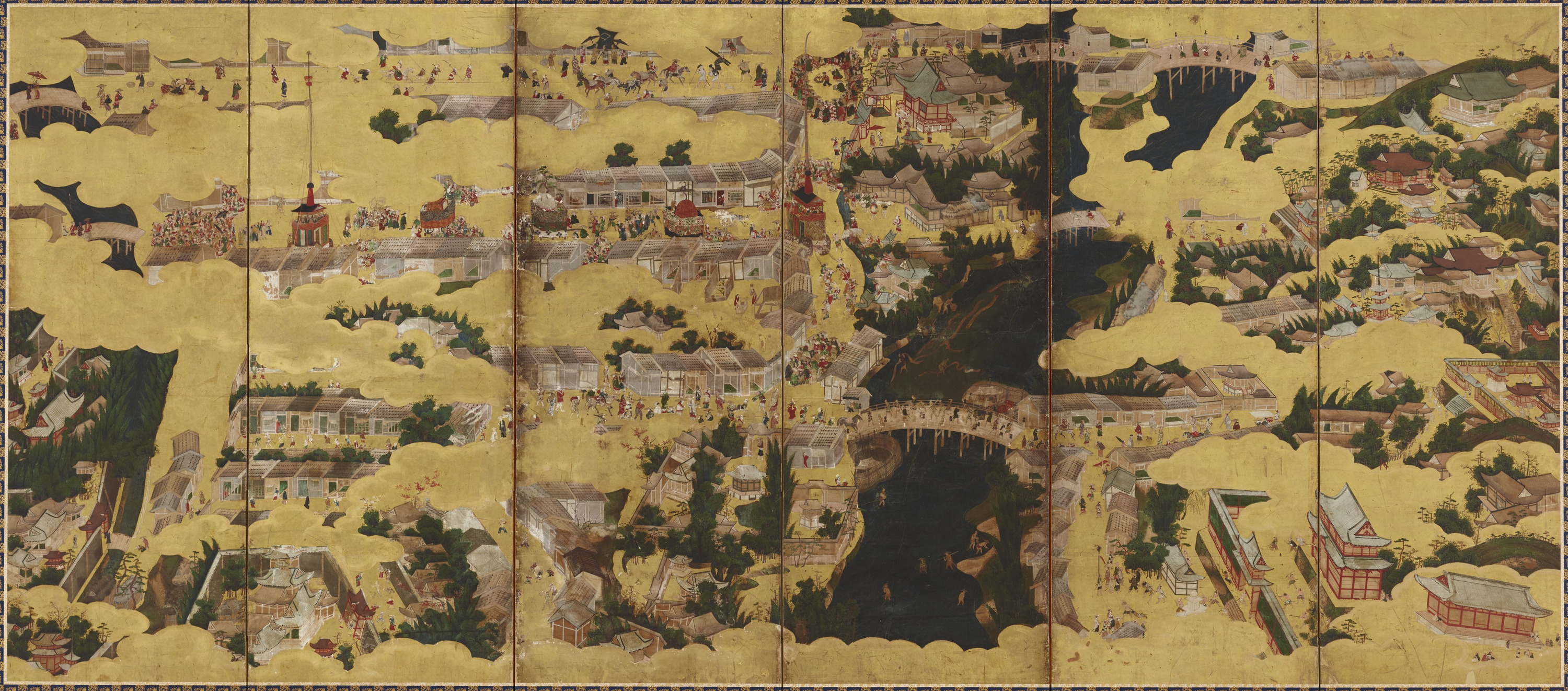 九州国立博物館 | 収蔵品データベース | 洛中洛外図屏風