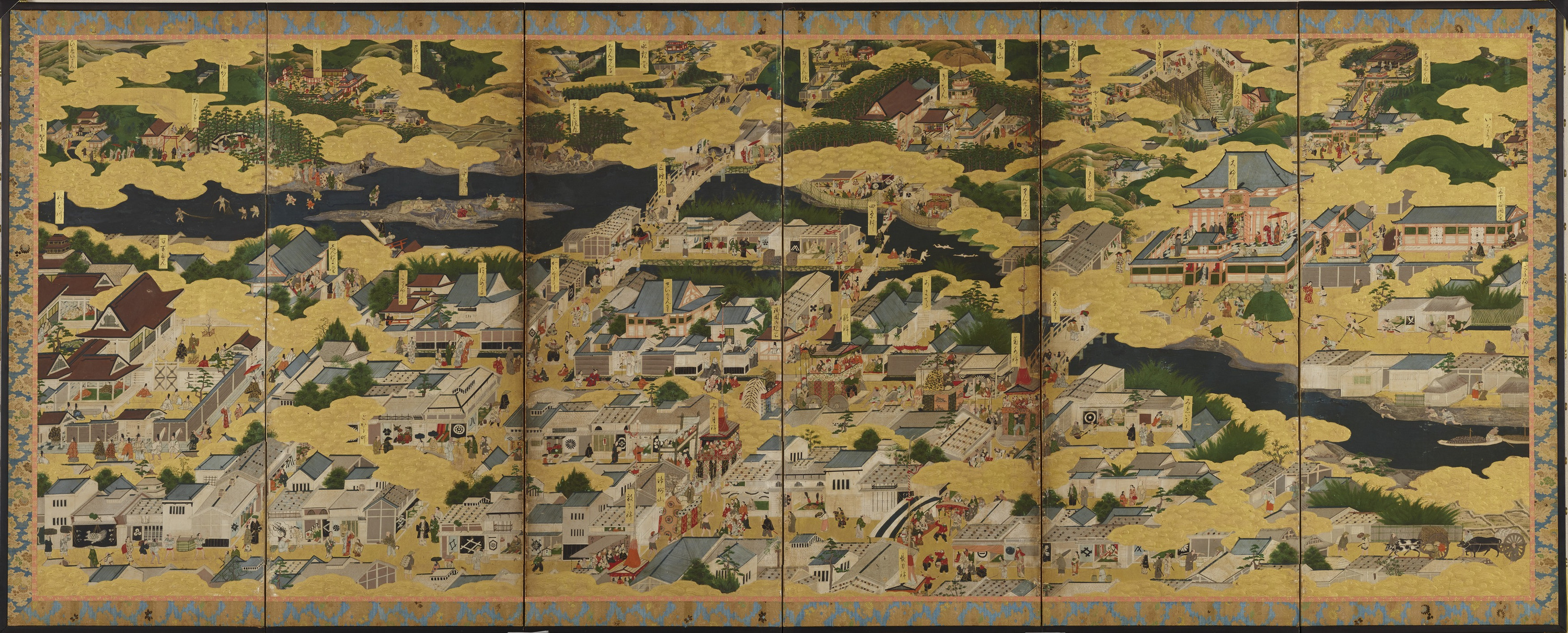 九州国立博物館 | 収蔵品データベース | 洛中洛外図屏風