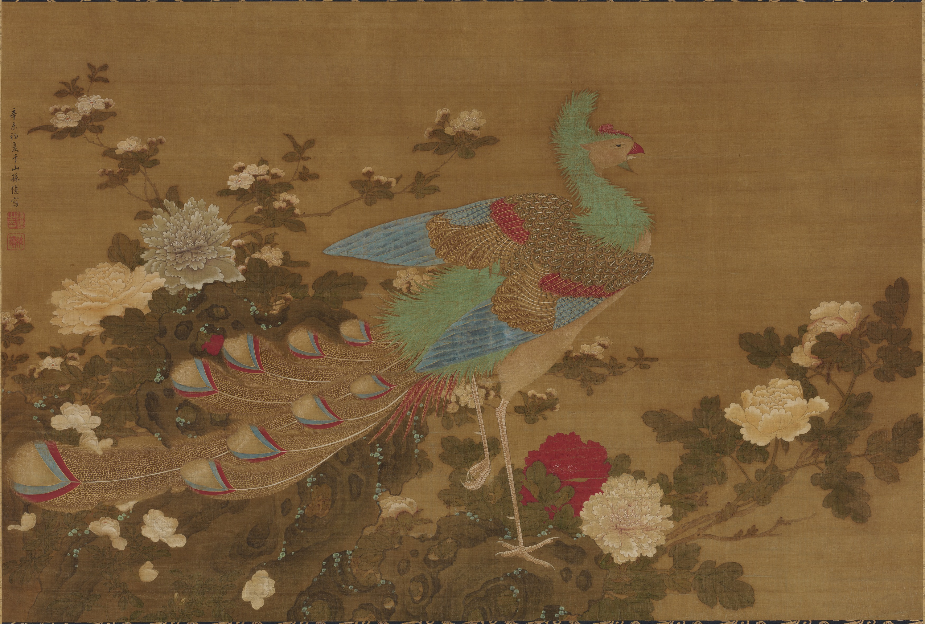 九州国立博物館 | 収蔵品ギャラリー | 鳳凰牡丹図