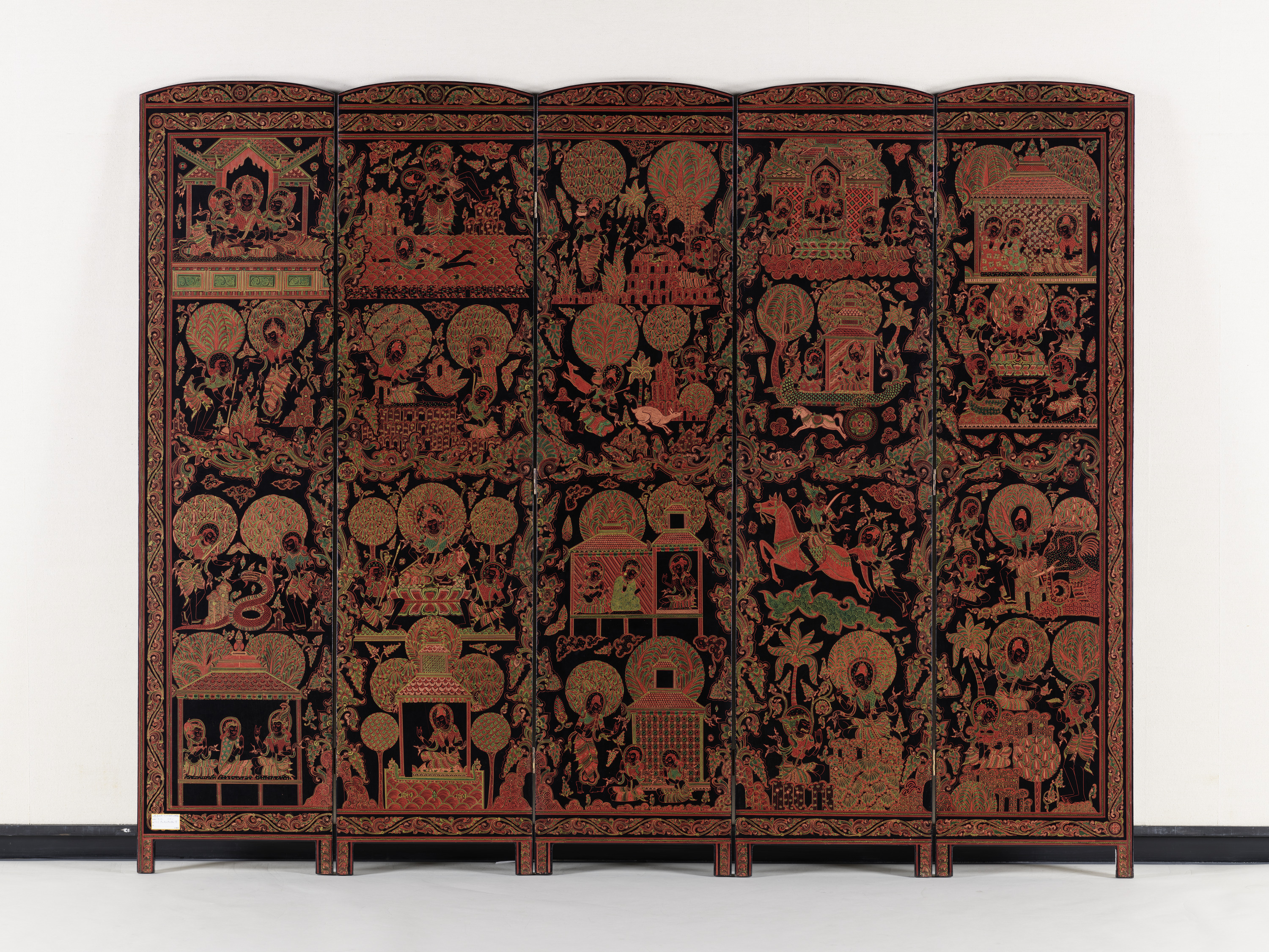 九州国立博物館 | 収蔵品データベース | ヤマヤナ物語屏風