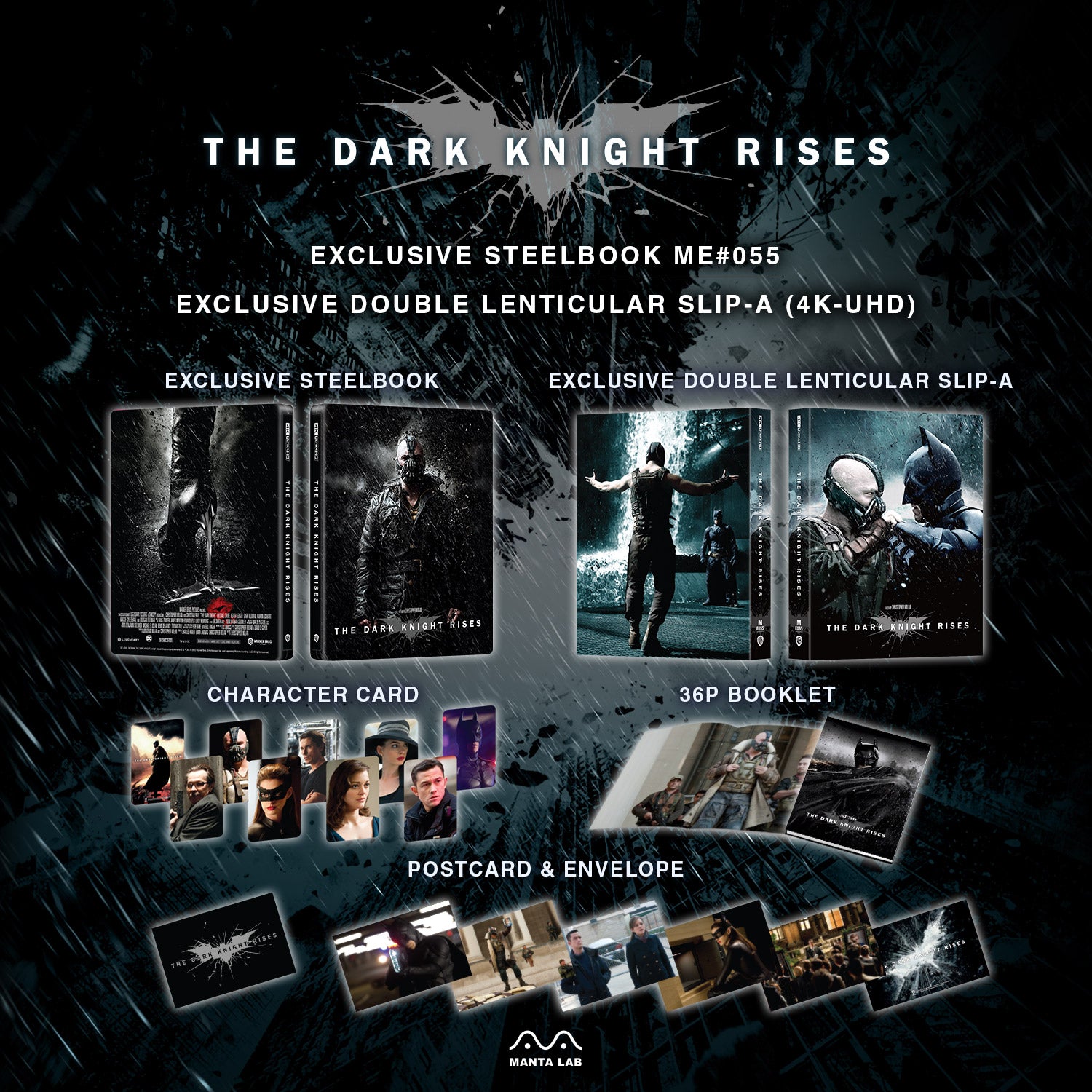 ME#55] The Dark Knight Rises Steelbook (Double Lenticular Full