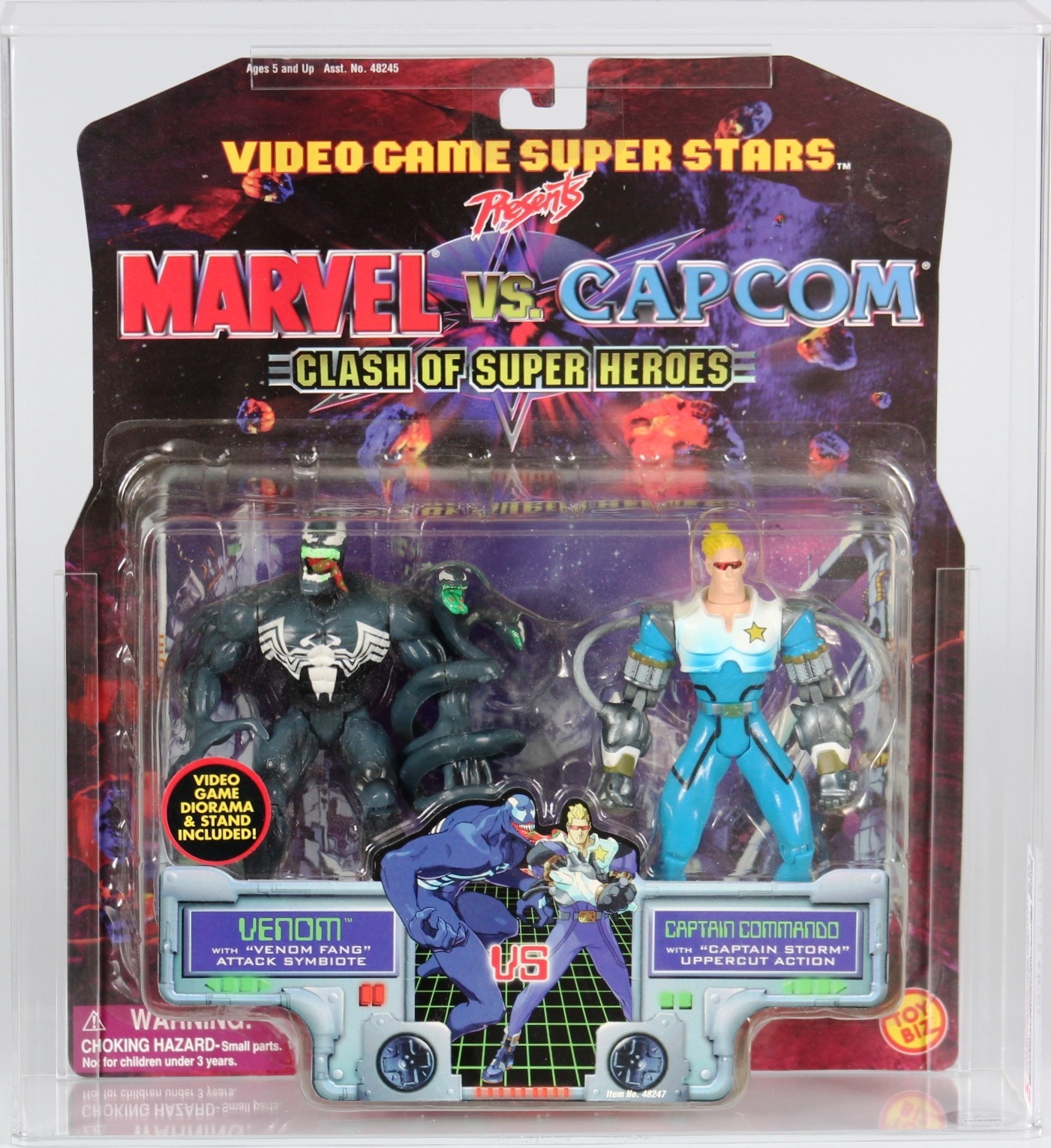 1999 Toy Biz Video Game Superstars Carded Action Figure 2-Pack