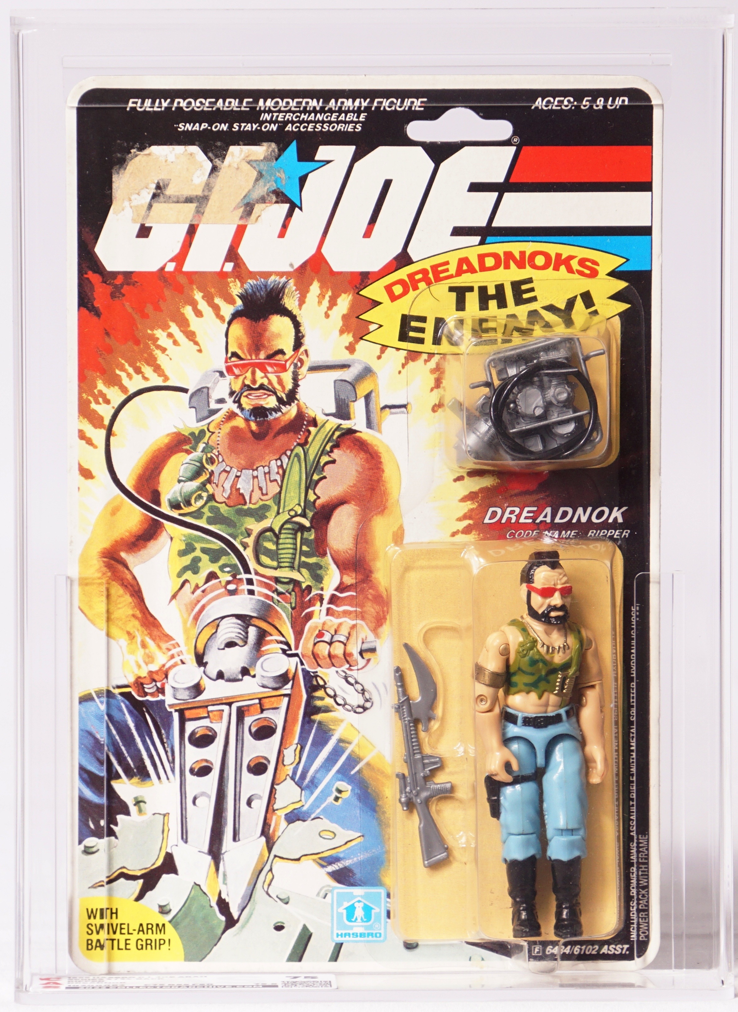 1985 Hasbro G.I. Joe Carded Action Figure - Ripper