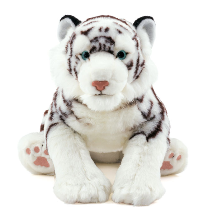 動物 生物 ぬいぐるみ リアルアニマルファミリー ホワイトタイガー 親