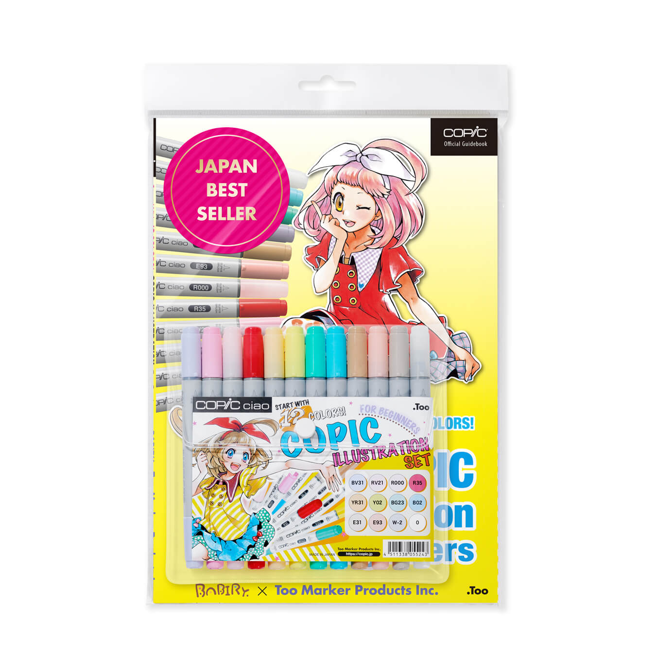 Copic Ciao 12 colors set with the book - COPIC Official Website