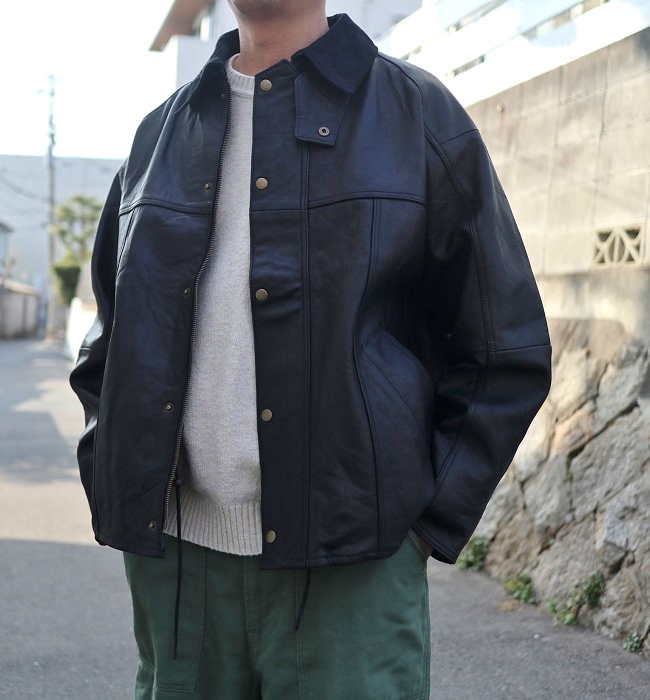 yoused ユーズド LEATHER DRIVER'S JACKET レザードライバーズ