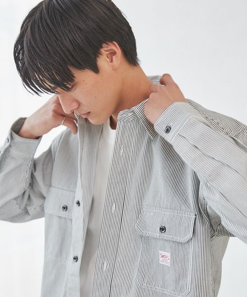 SMITH'S（スミス）別注ヒッコリーストライプワークシャツ