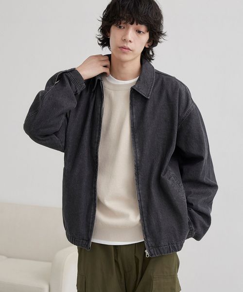 C.DENIMS】デニムジップアップブルゾン