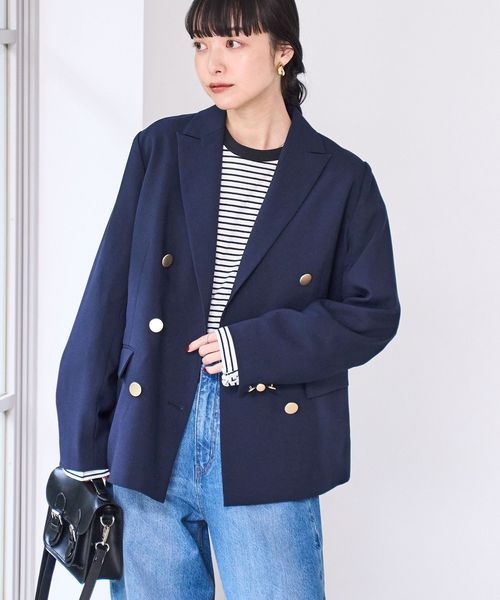 ダブルブレストブレザー