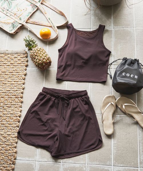 3点セット】アメリカンスリーブタンク スイムウェア