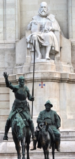 銅像めぐり97セルバンテスとドンキホーテ