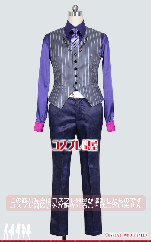 バーチャルYouTuber 不破湊 ホスト衣装 指輪付き コスプレ衣装 フル