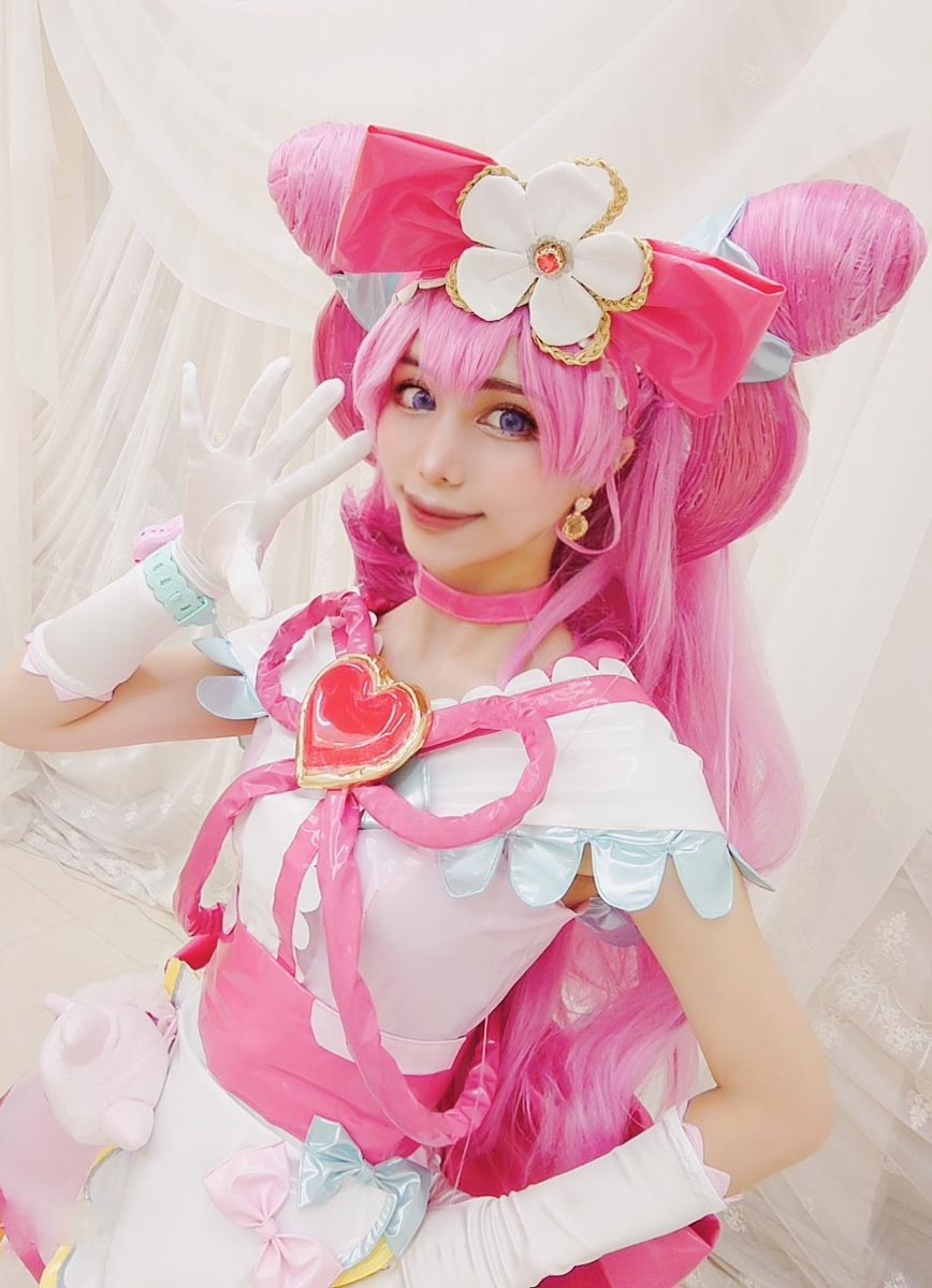 コスプレイヤー璃羽『デリシャスパーティ♡プリキュア』はお団子は