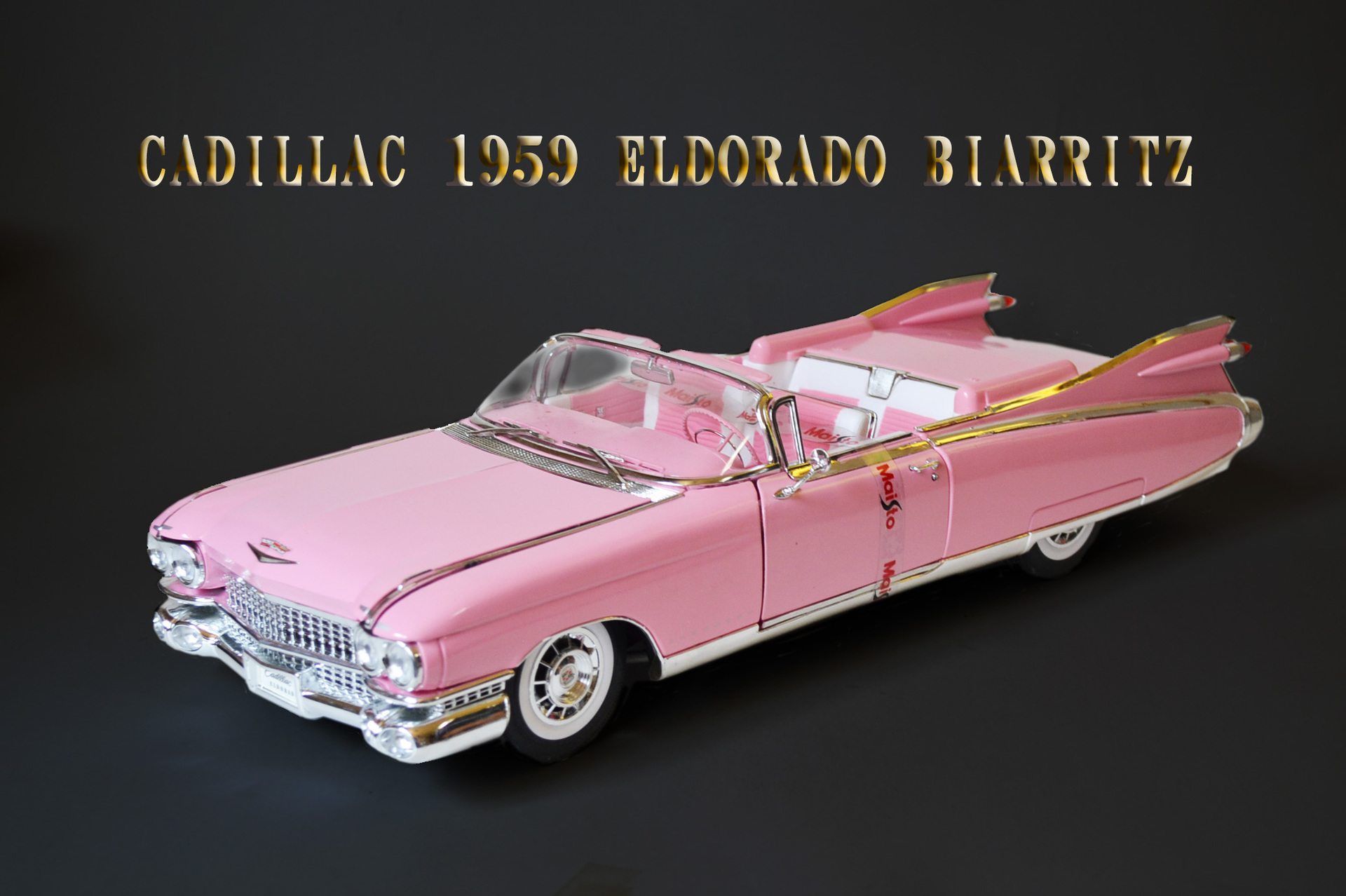 1959キャデラックエルドラドビアリッツピンク マイスト 1/12 Maisto 1
