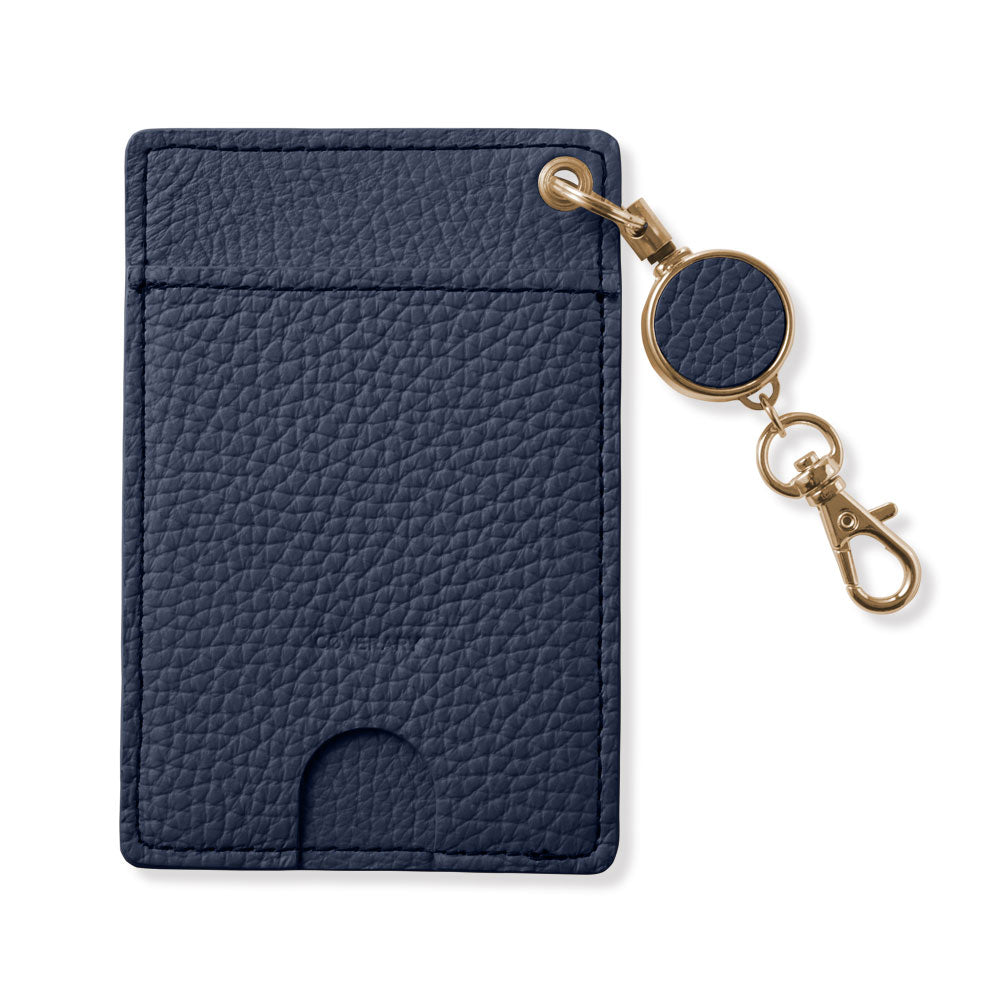 本革 32色 イタリアンシュリンクレザー リール付きパスケース – COVERARY