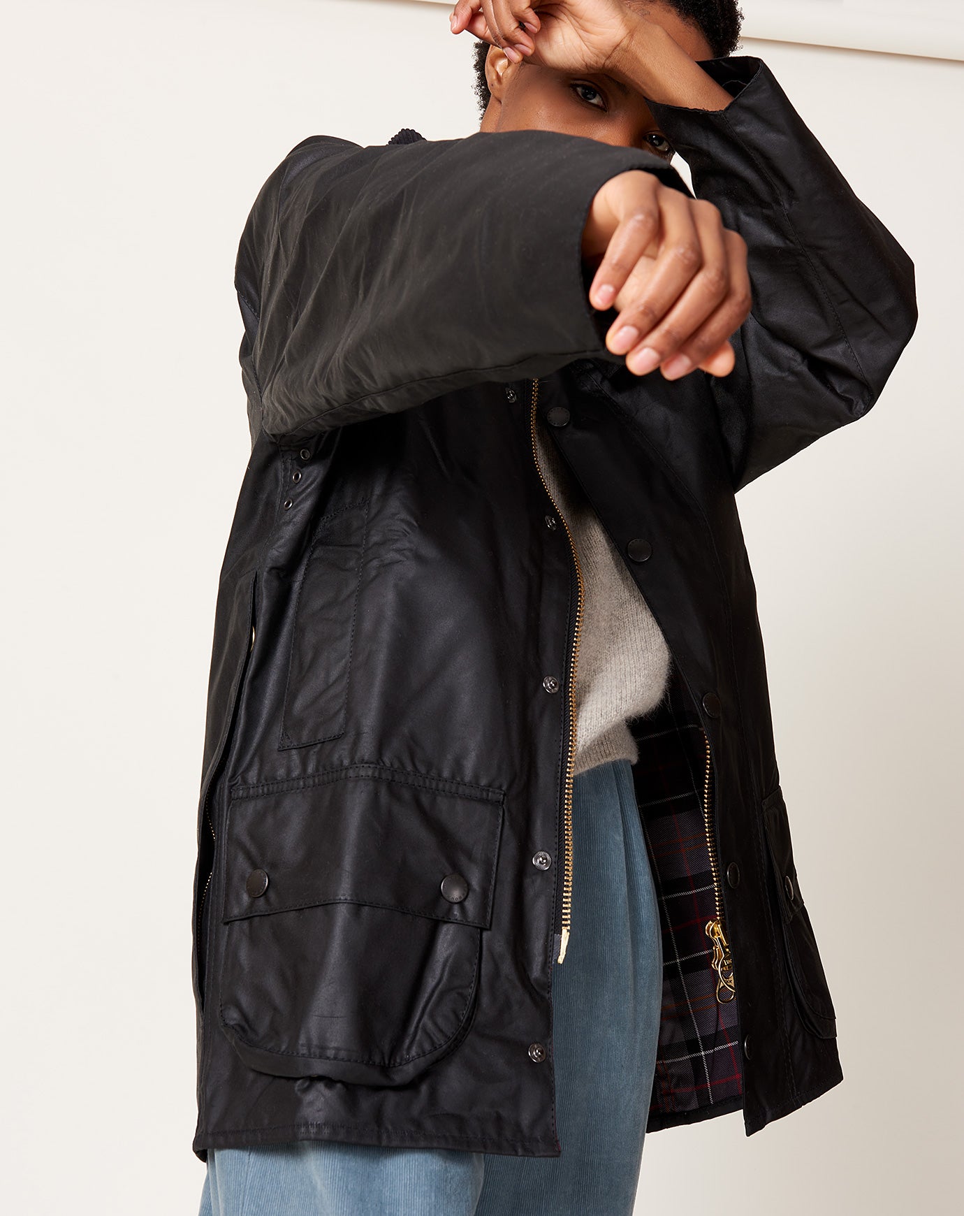 Beaufort Wax Jacket in Black | Barbour | Covet + Lou | Covet + Lou