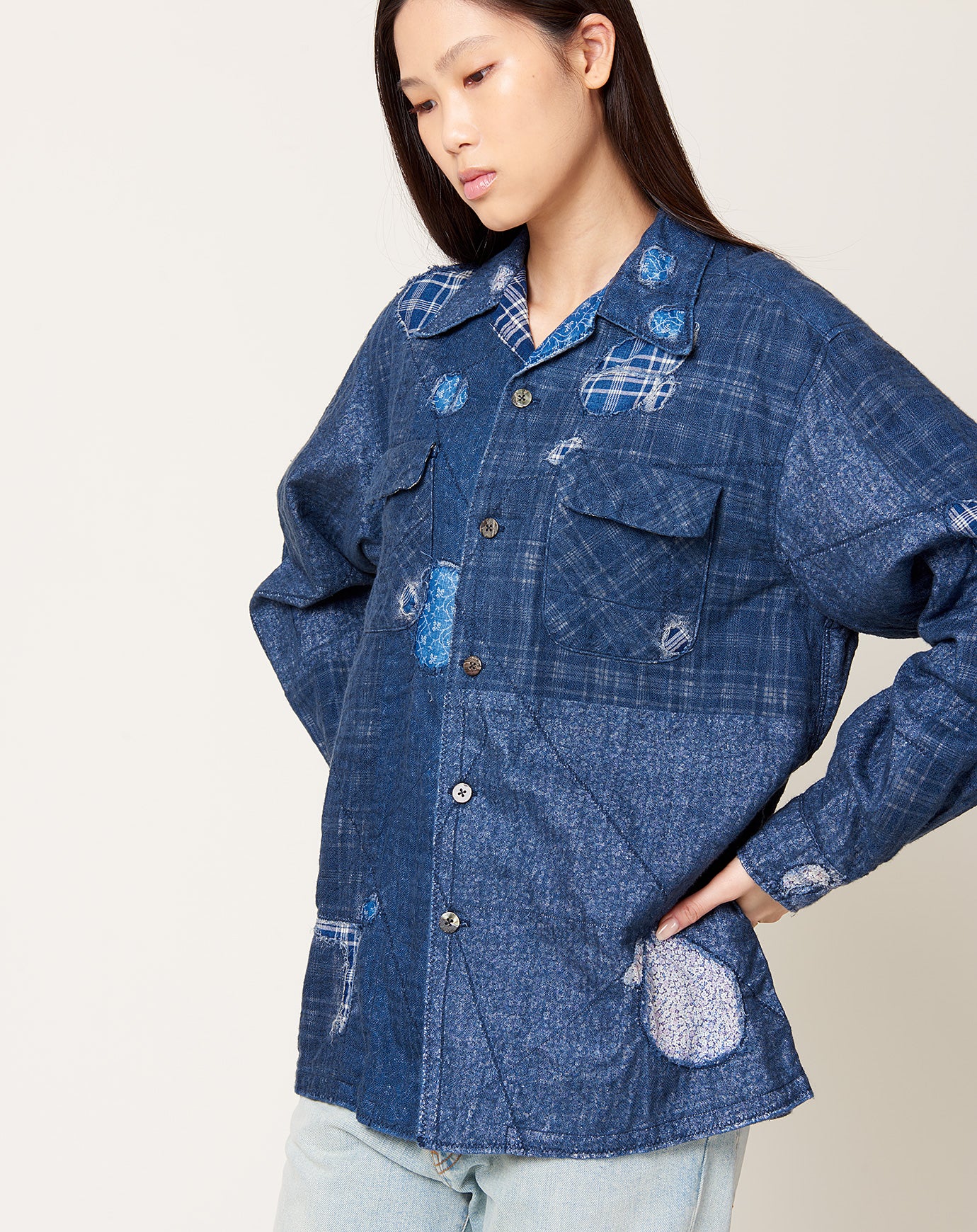 IDG Patchwork NORA-DOT Board Shirt | Kapital | Covet + Lou | Covet