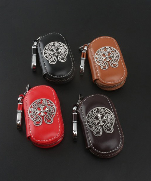 クロムハーツ スマートキーケース 革 chrome hearts 車用キーケース 一