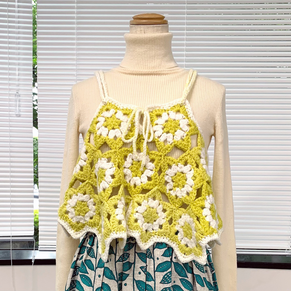 花モチーフのキャミソール | 手作りレシピ | クロバー株式会社