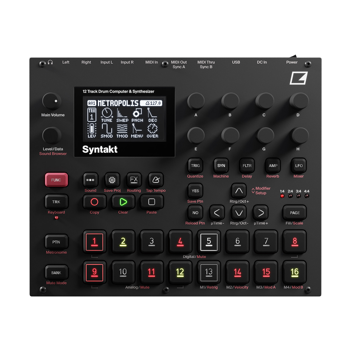 Elektron Syntakt— Clockface Modular