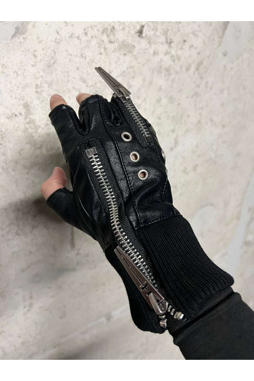 REBEL WAVE レベルウェーブ｜WØR Double Zipper Layered Gloves ダブル