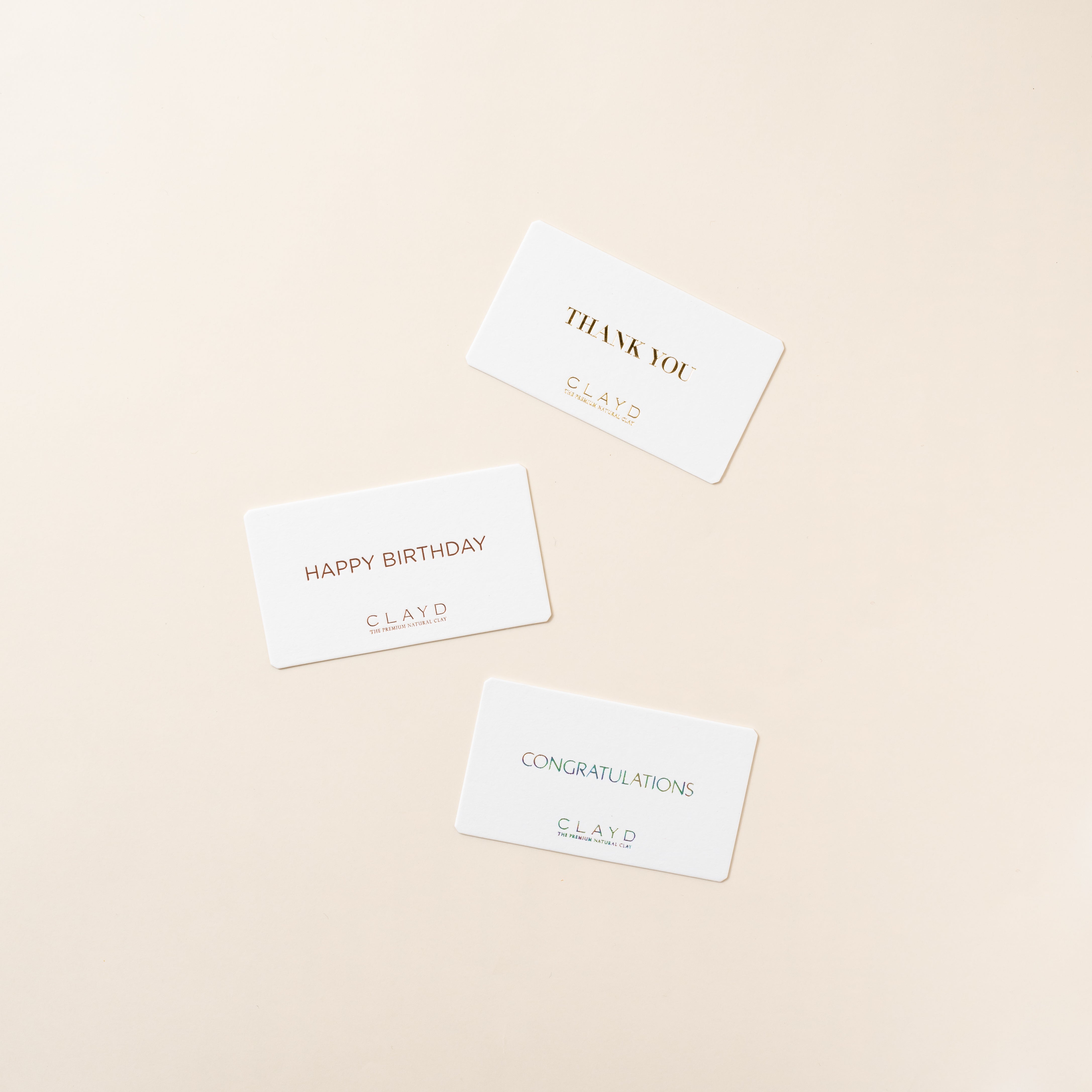 ギフト用メッセージカード［ THANK YOU ］ | CLAYD