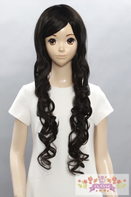 カールヘア - ブラック05 | ウィッグ 黒 | コスプレウィッグ通販専門店