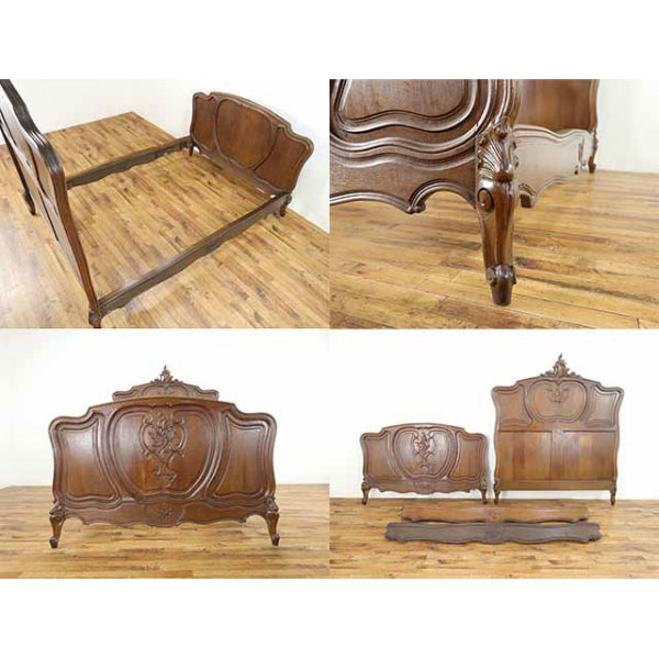 美品】フランスアンティーク 1900年代 木製3段装飾エタジュール[3738