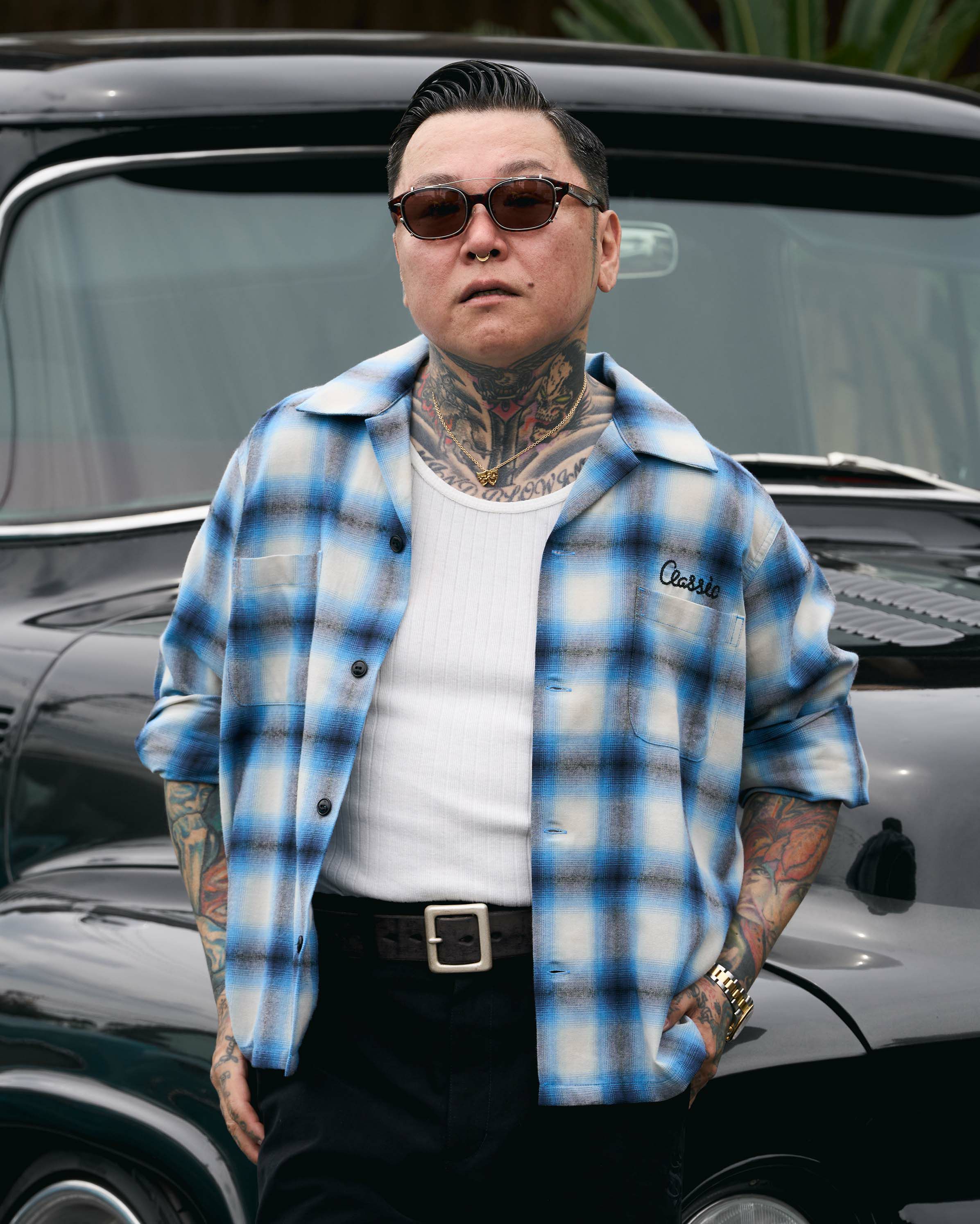 OG Ombre Check Shirt（Blue） | Classic clothing