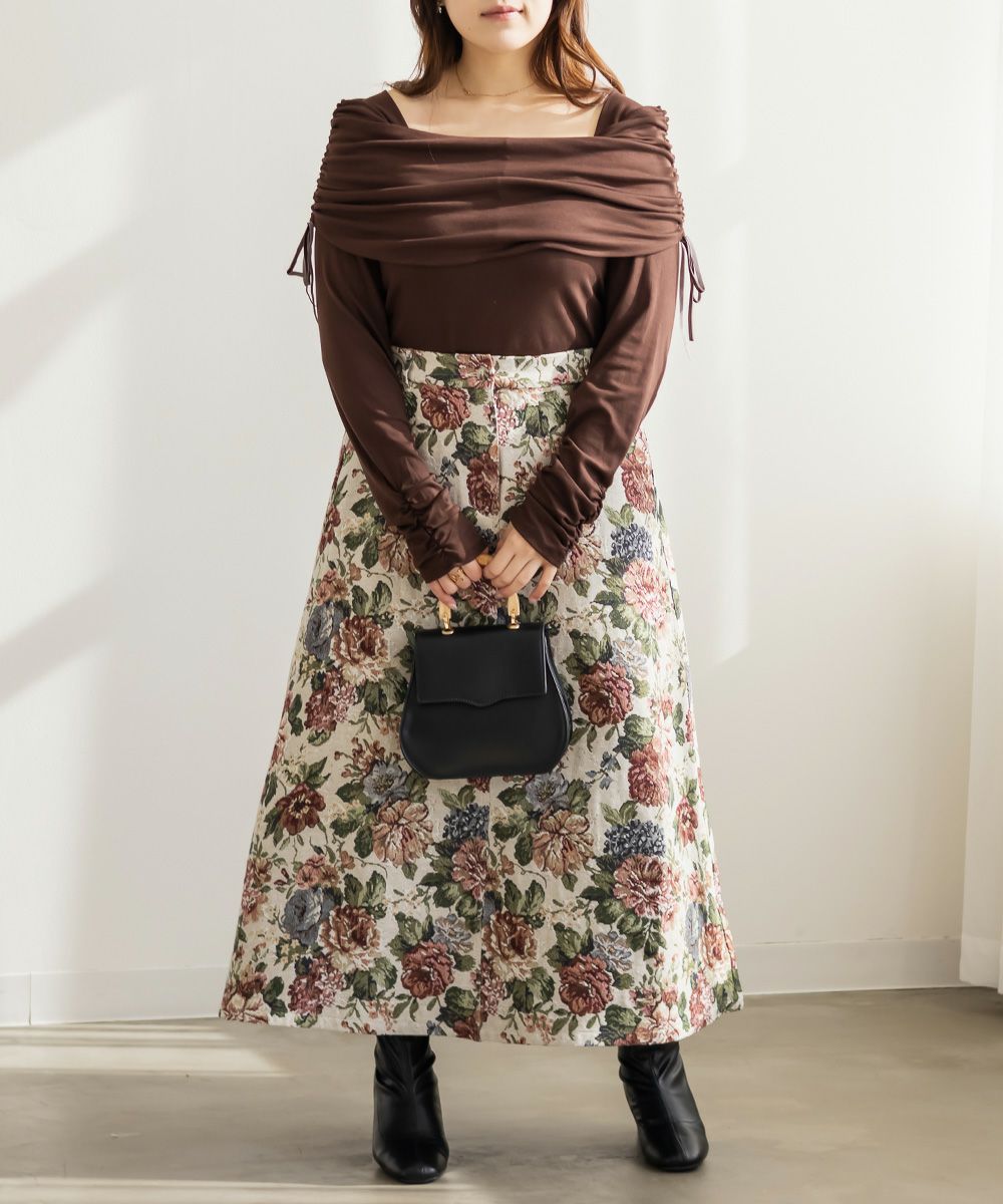 CLETTEオリジナルAラインゴブランスカート | 大きいサイズ レディース