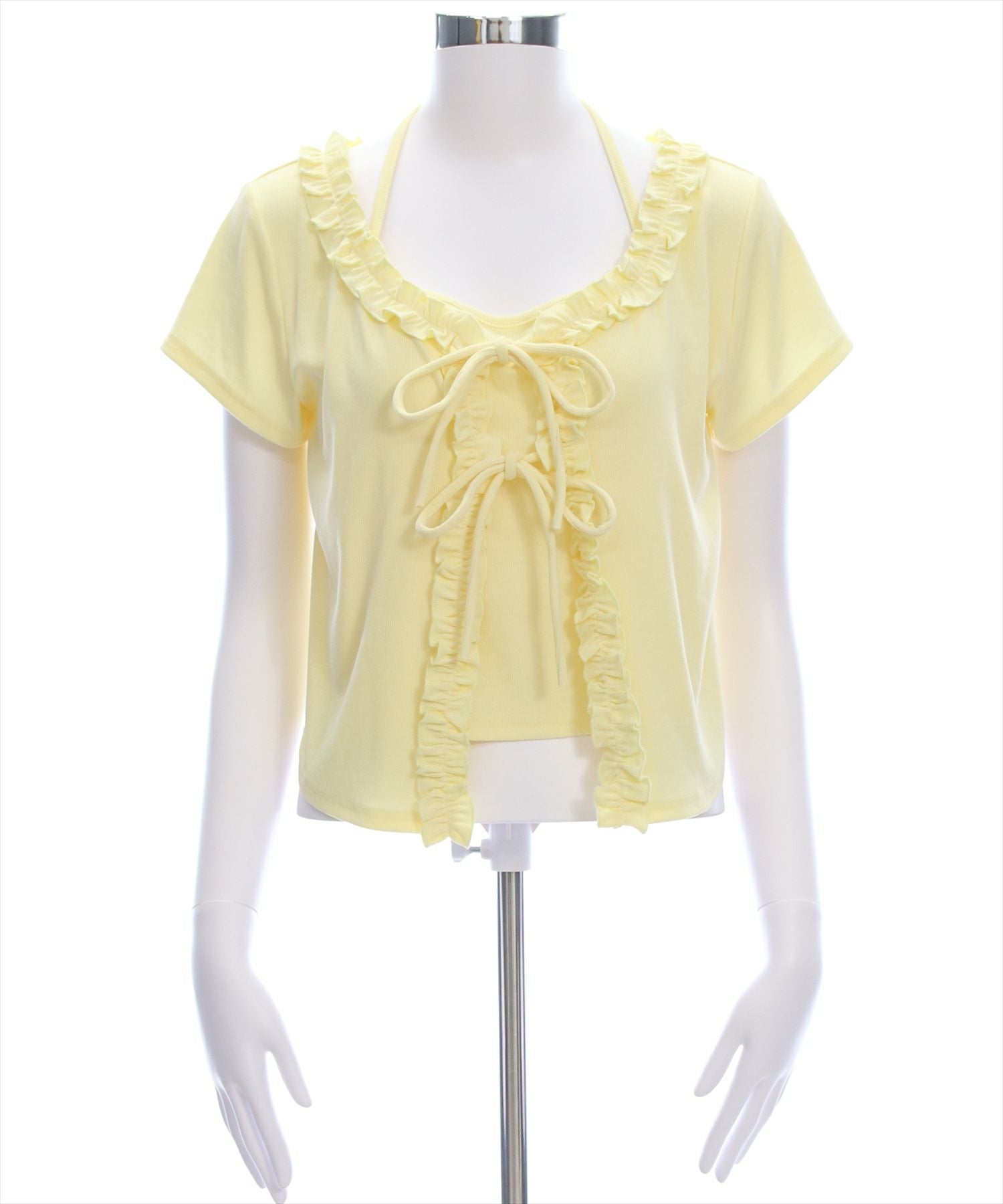 clear インナー付きフリルカットソートップス[CL9403] | レディース