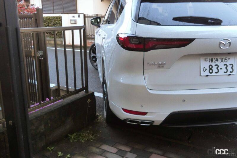 garage 1 with measure 画像｜大きめボディのマツダ「CX-60」車庫入れ