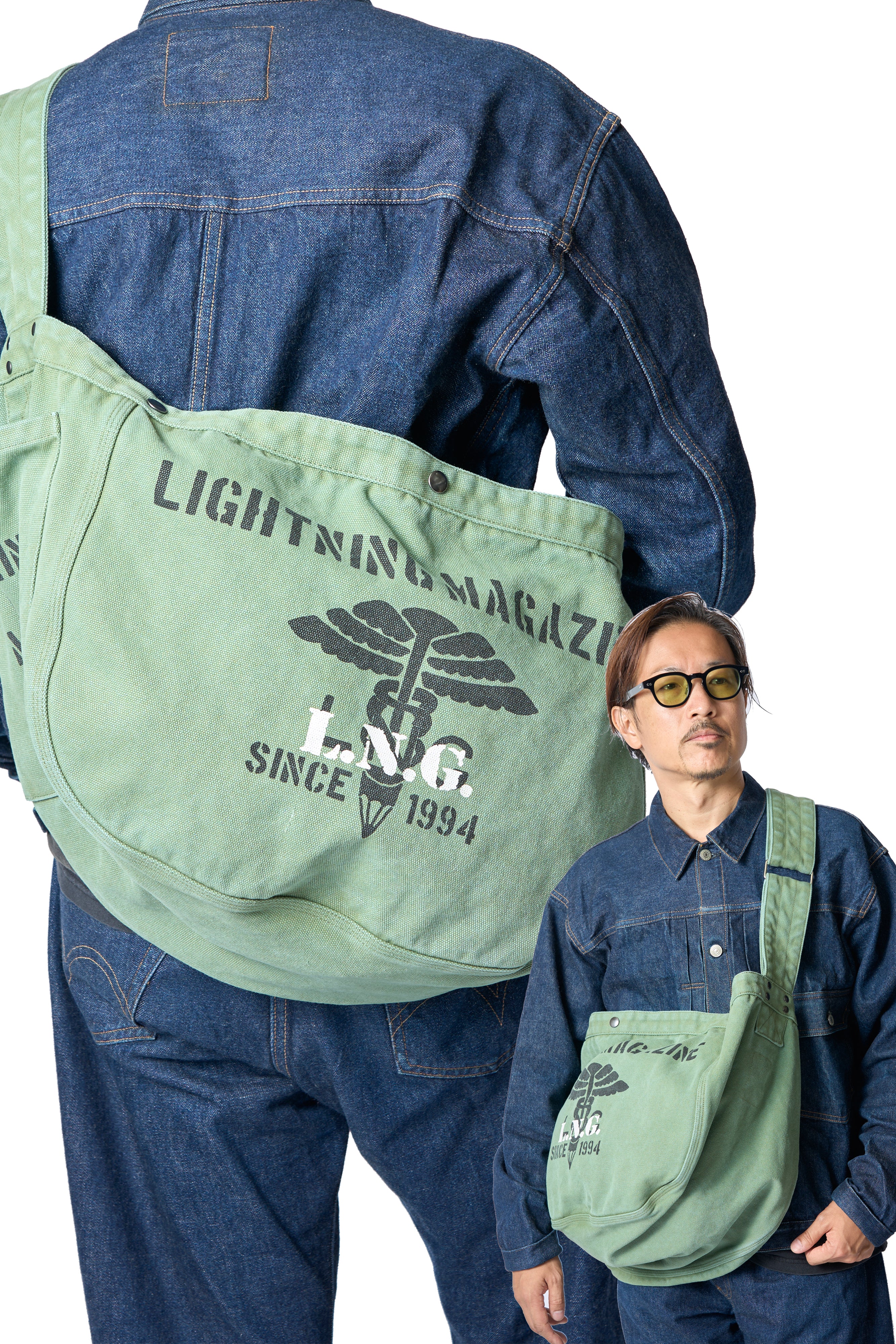 California Sportswear × Lightning ニュースペーパーバッグ（Military）